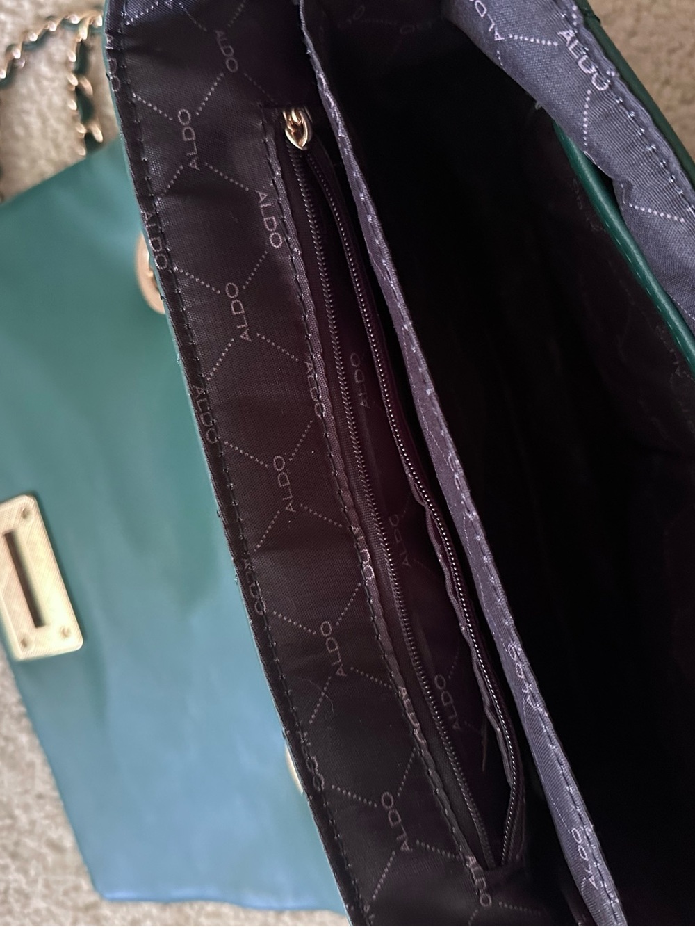 Aldo Quilted Handbag - Green - Picture 5 of 7